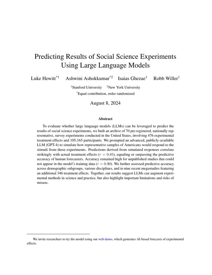 Ashokkumar, Hewitt, Ghezae and Willer, 2026 · Nature 656, 115-122, first page